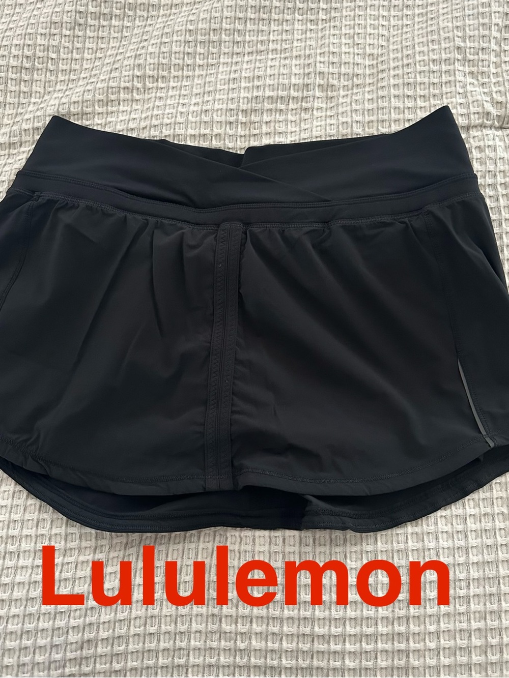 lululemon athletica |  Black Performance Skort w/ Built-In Shorts - Size 6